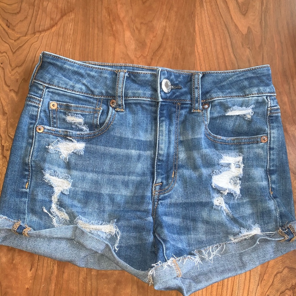 COPY - American Eagle High Rise Jean Shorts